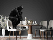 3D Sculpture Meditator Ball Round Wall Mural Wallpaper YXL 2429