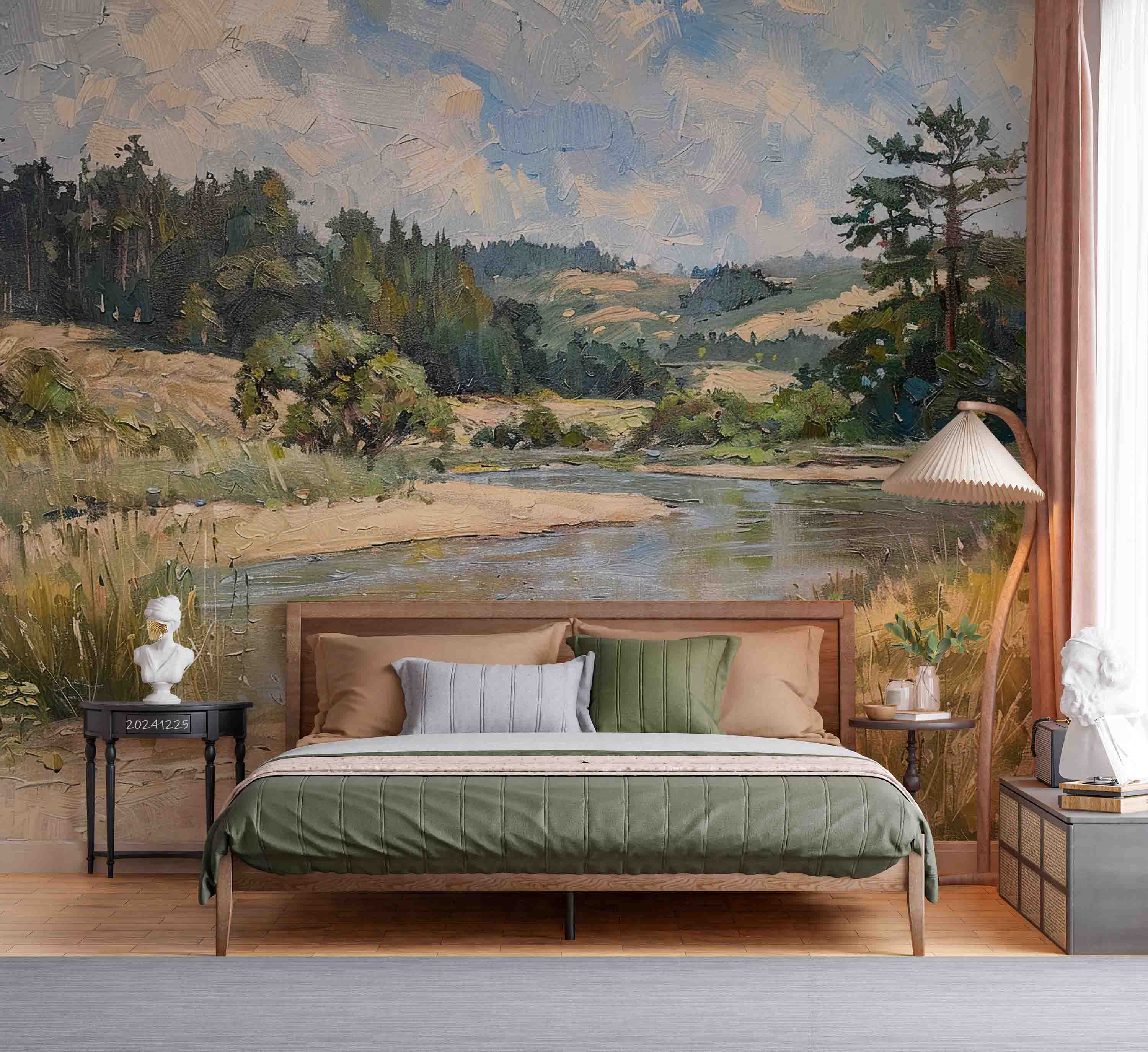 3D Nature Landscape Oil Painting Wallpaper Wall Mural Wall Decor Wall Art Wall Sticker Remoable Wallpaper LQH