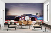 3D Grey Sports Car Pattern Wallpaper Wall Mural Wall Decor Wall Art Wall Sticker Remoable Wallpaper