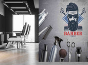 3D Barber Shop Hair Salon Haircut Specialist Shaving Wall Mural Wallpaper 17