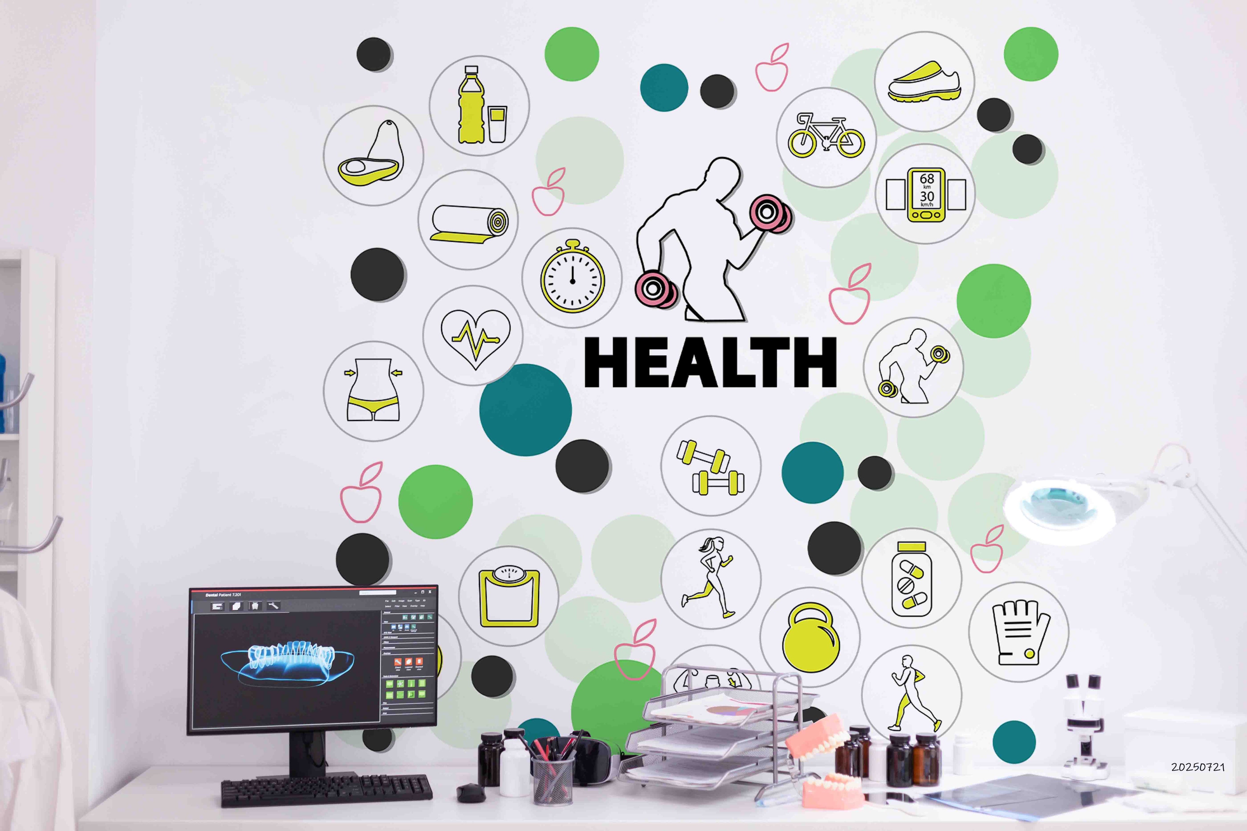 3D Clinic Hospital Rehabilitation Center Medical Healthcare Wall Mural Wallpaper 21