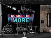 3D Fitness Person Letter Dumbbell Wall Mural Wallpaper YXL 1724
