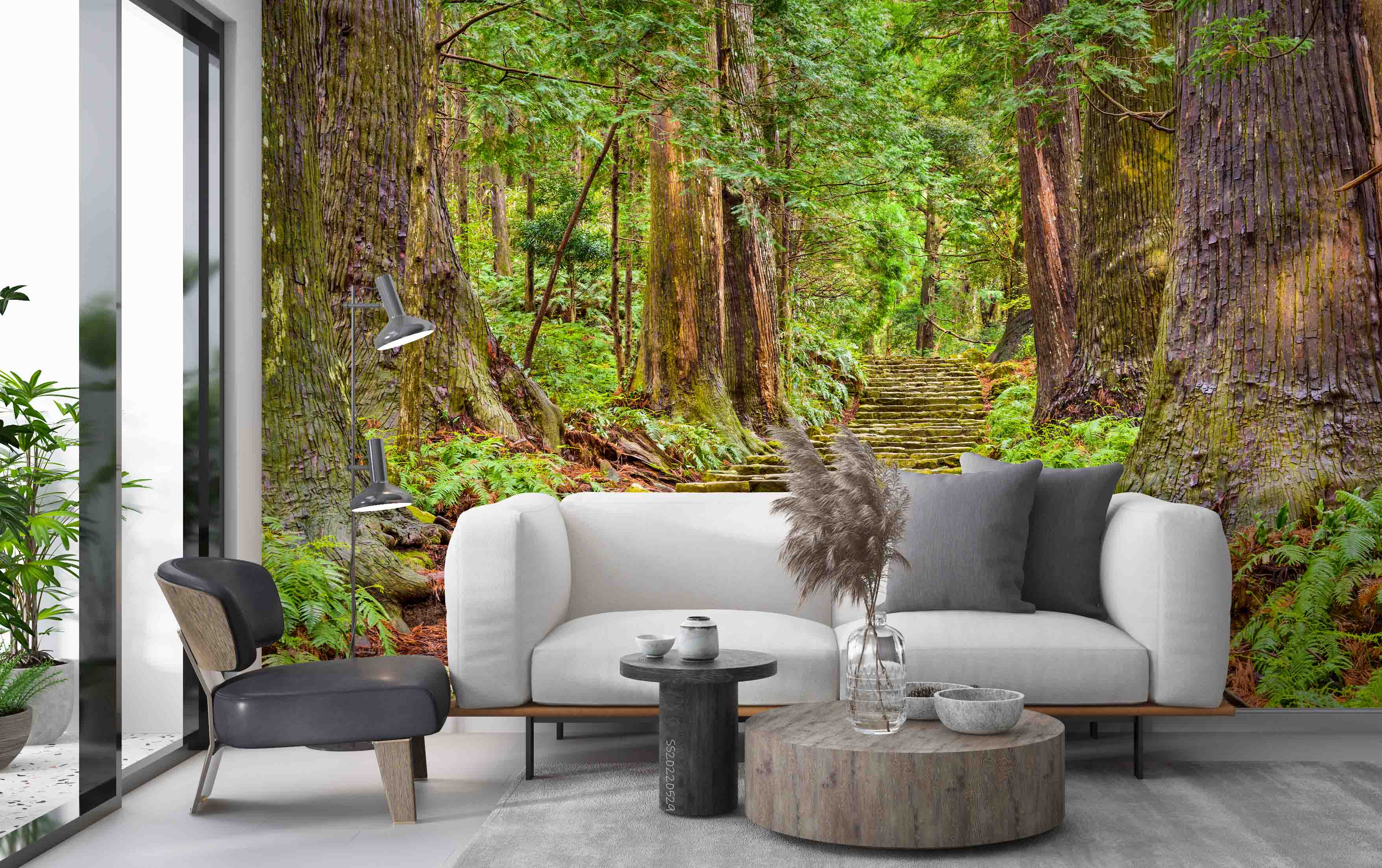 3D Daimon-zaka Slope Forest Trees Wakayama Nachi City Japan Wall Mural Wallpaper GD 4341- Jess Art Decoration