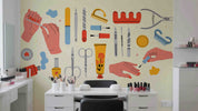 3D Salon Shop Beauty Salon Manicure Set Manicure Tools Wall Mural Wallpaper 30