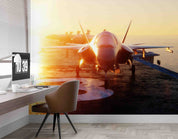 3D Lockheed Martin F-22 Raptor Wall Mural Wallpaper GD 5451- Jess Art Decoration