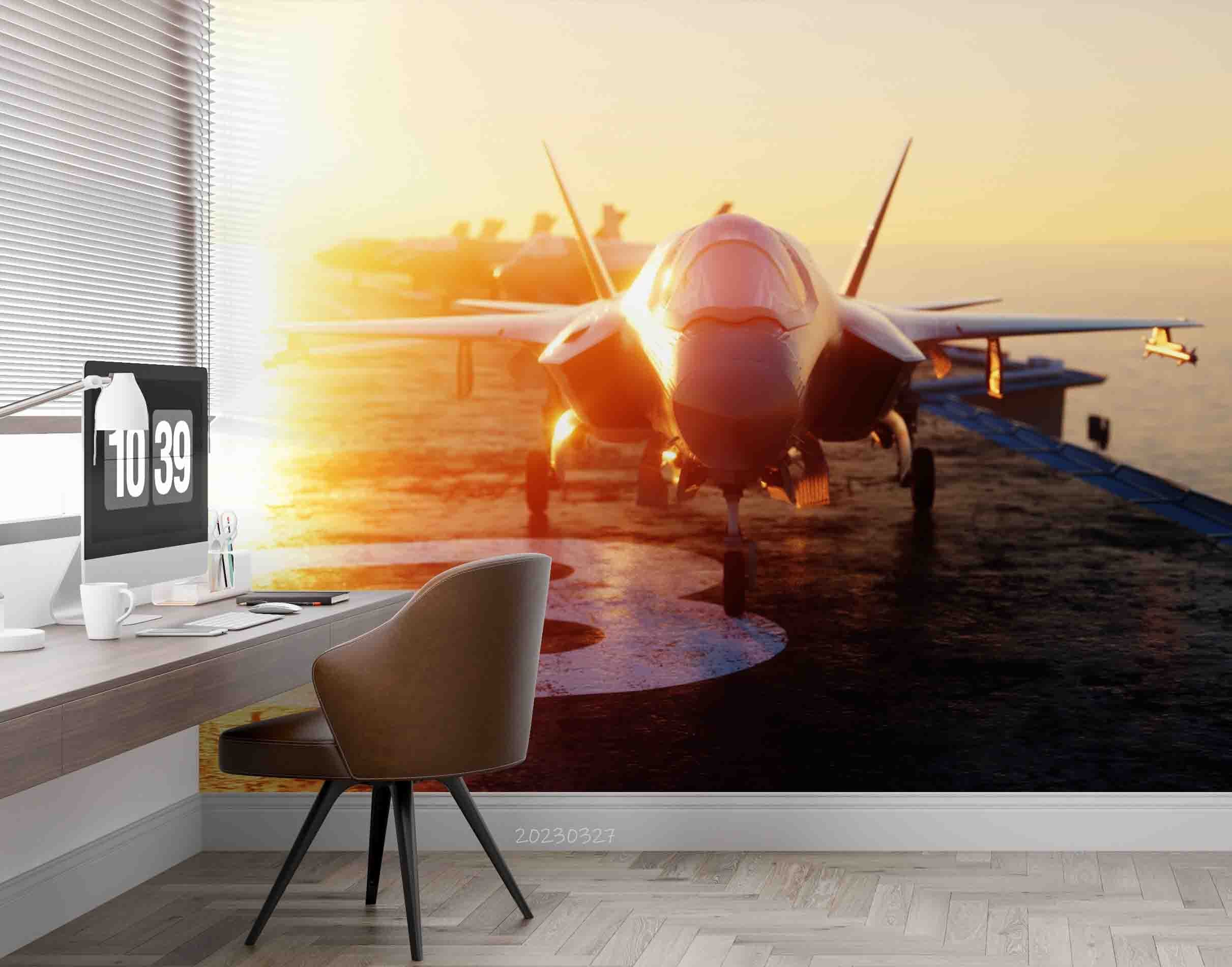 Mastercard 5451 3D Lockheed Martin F-22 Raptor Wall Mural Wallpaper GD 5451 ...