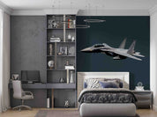 3D Military Fighter F16 Art Illustration Wall Mural Wallpaper GD 5376- Jess Art Decoration