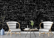 3D Blackboard Mathematics Formula Graphics Wall Mural Wallpaper GD 4604- Jess Art Decoration