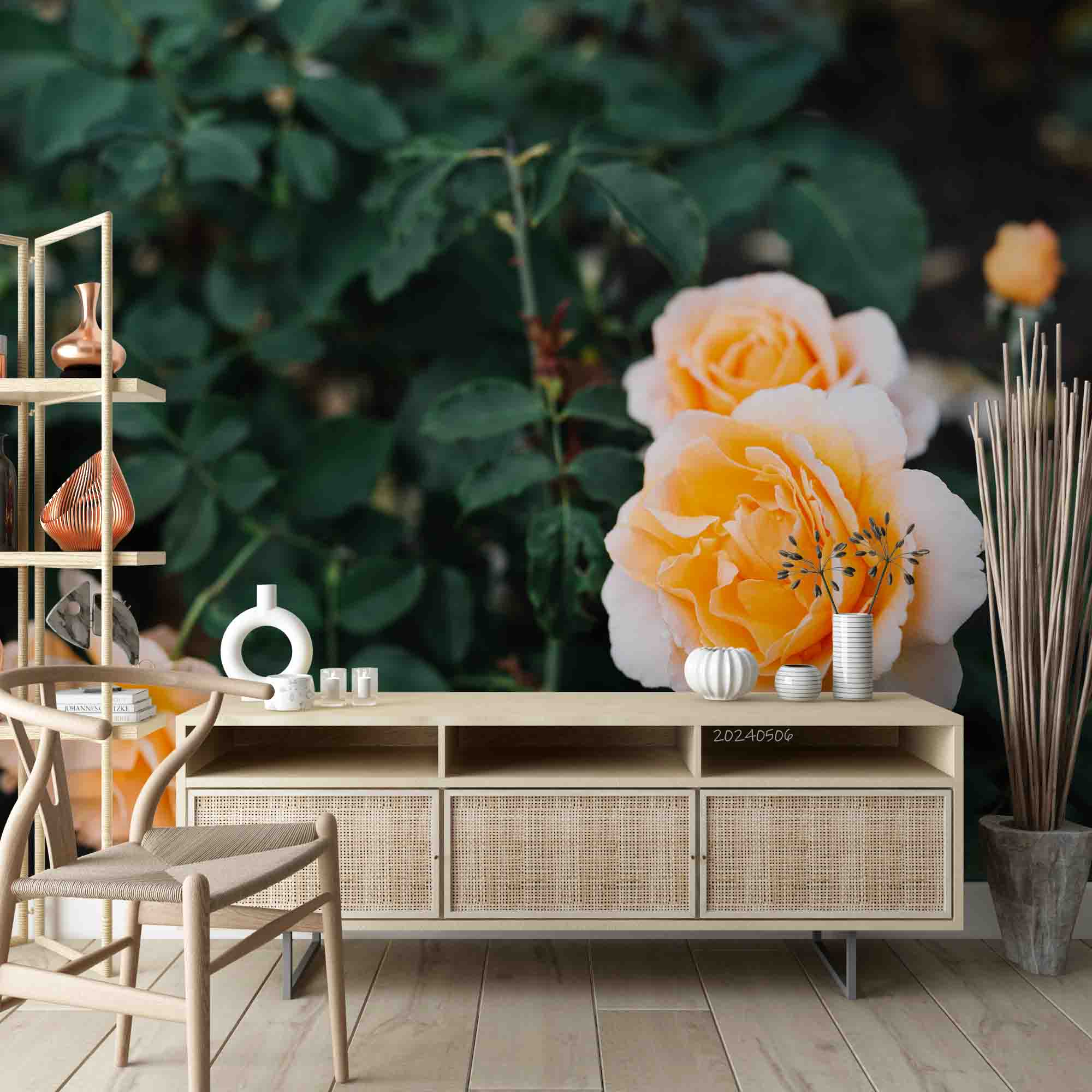 3D Yellow Rose Floral Leaf Wallpaper Wall Mural Wall Decor Wall Art Wall Sticker Remoable Wallpaper