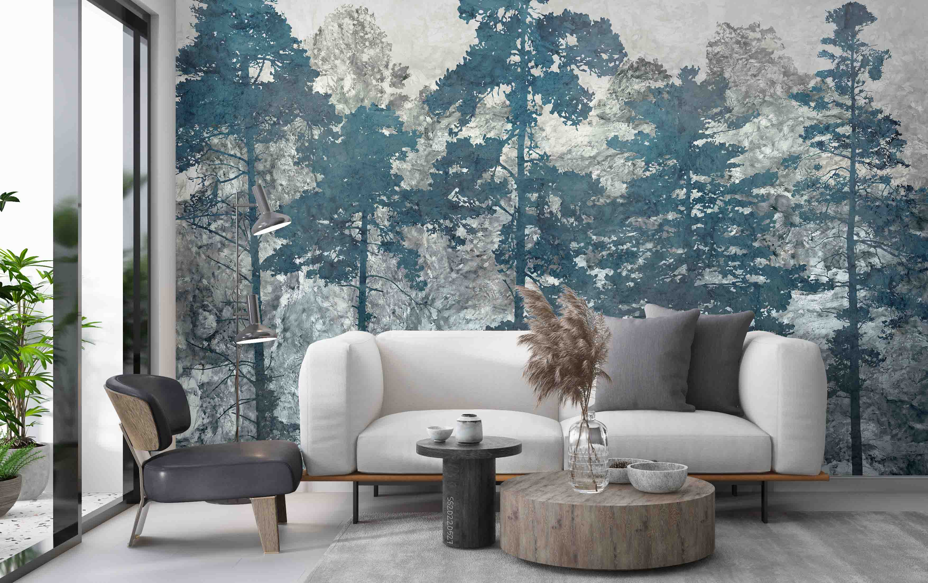 3D Pine Forest Oil Painting Wall Mural Wallpaper GD 4141- Jess Art Decoration