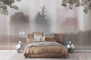 3D Watercolor Grey Forest Lake Wallpaper Wall Mural Wall Decor Wall Art Wall Sticker Remoable Wallpaper LQH