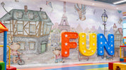 3D Play Centre Amusement Park Funfair Carnie Cartoon Animals Wall Mural Wallpaper 10