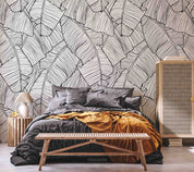 3D Vintage Palm Tree Leaves Pattern Wall Mural Wallpaper GD 5207- Jess Art Decoration