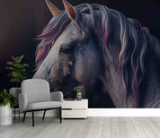 3D Unicorn Head Wall Mural Wallpaper GD 5303- Jess Art Decoration