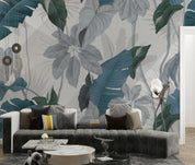 3D Vintage Tropical Leaf Background Wall Mural Wallpaper GD 3826- Jess Art Decoration