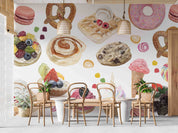 3D Hand Drawn Candy Watercolor Style Wall Mural Wallpaper GD 5252- Jess Art Decoration