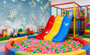3D Play Centre Amusement Park Funfair Carnie Cartoon Space Universe  Wall Mural Wallpaper 24