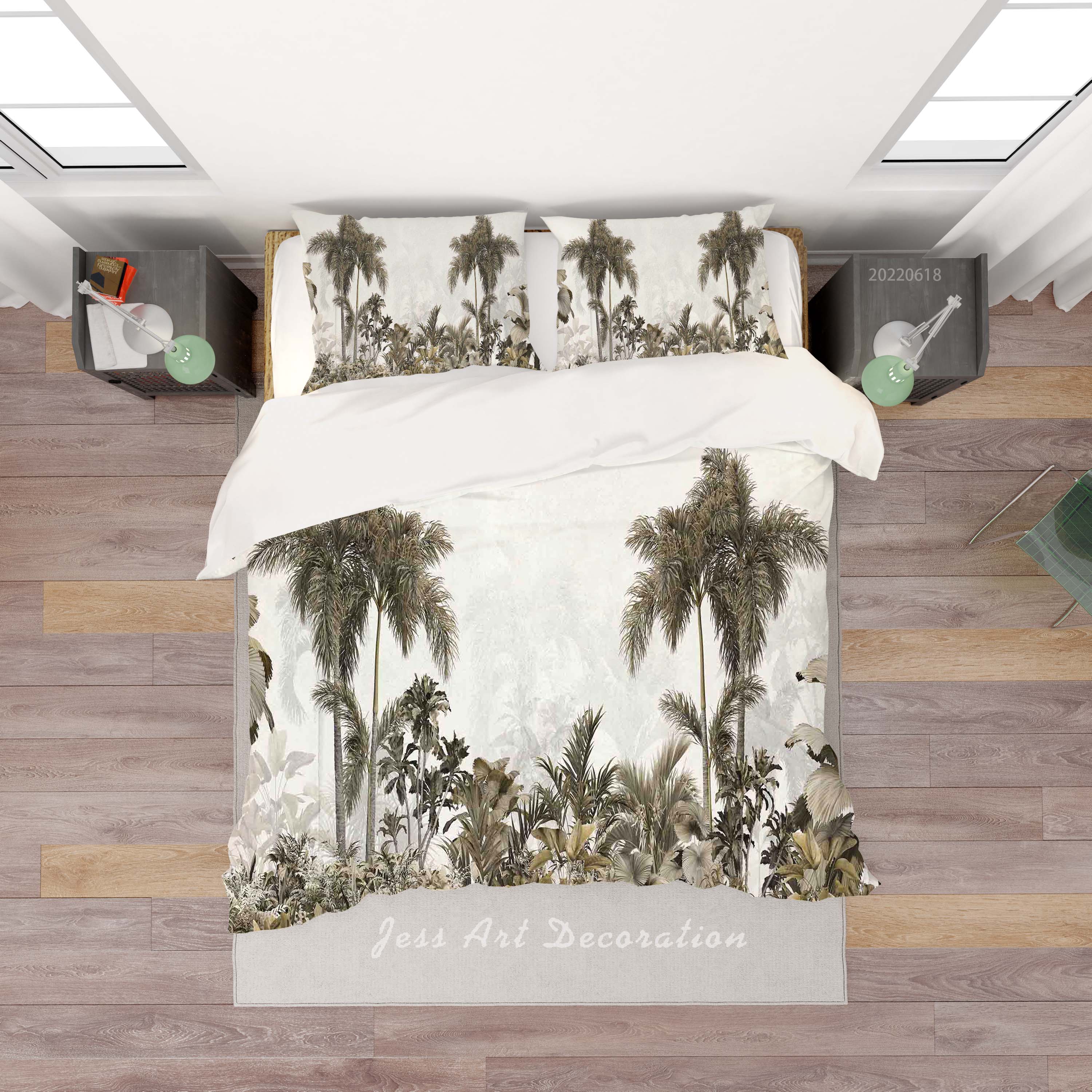 3D Selva Forest Tree Leaf Quilt Cover Set Bedding Set Duvet Cover Pillowcase 708