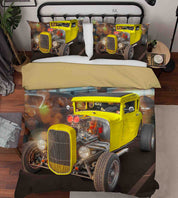 3D Automobile Sunlight Quilt Cover Set Bedding Set Duvet Cover Pillowcase 405