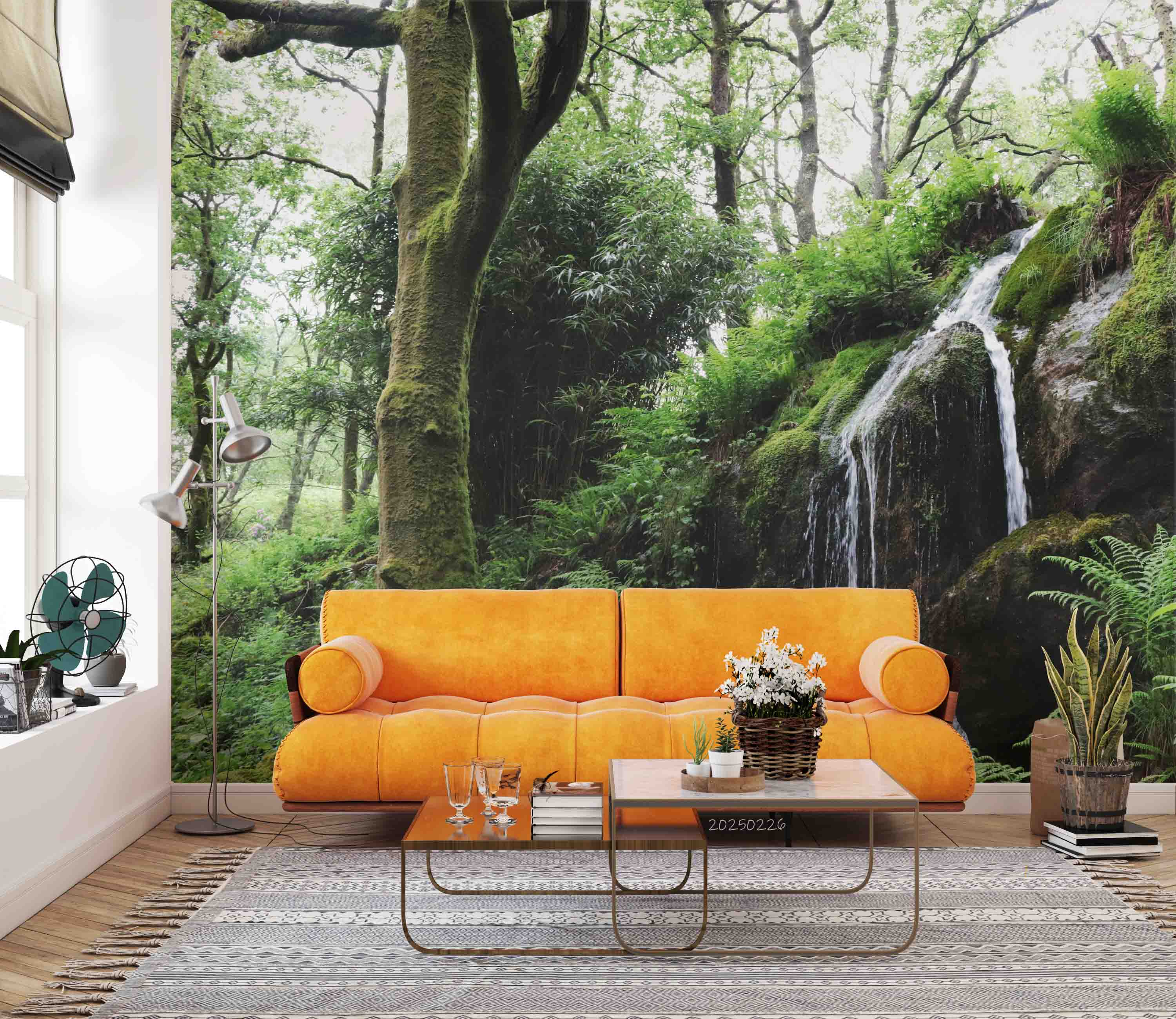 3D Green Forest Nature Scenery Wallpaper Wall Mural Wall Decor Wall Art Wall Sticker Remoable Wallpaper LQH