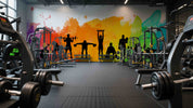 3D Gym Fitness Gymnasium Dumbbell Wall Mural Wallpaper 44