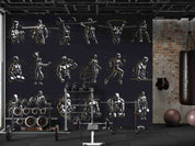 3D Gym Fitness Gymnasium Dumbbell Wall Mural Wallpaper 24