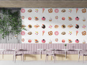 3D Hand Drawn Candy Watercolor Style Wall Mural Wallpaper GD 5251- Jess Art Decoration