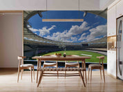 3D Architecture Stadium Sky Cloud Auditorium Wall Mural Wallpaper YXL 459