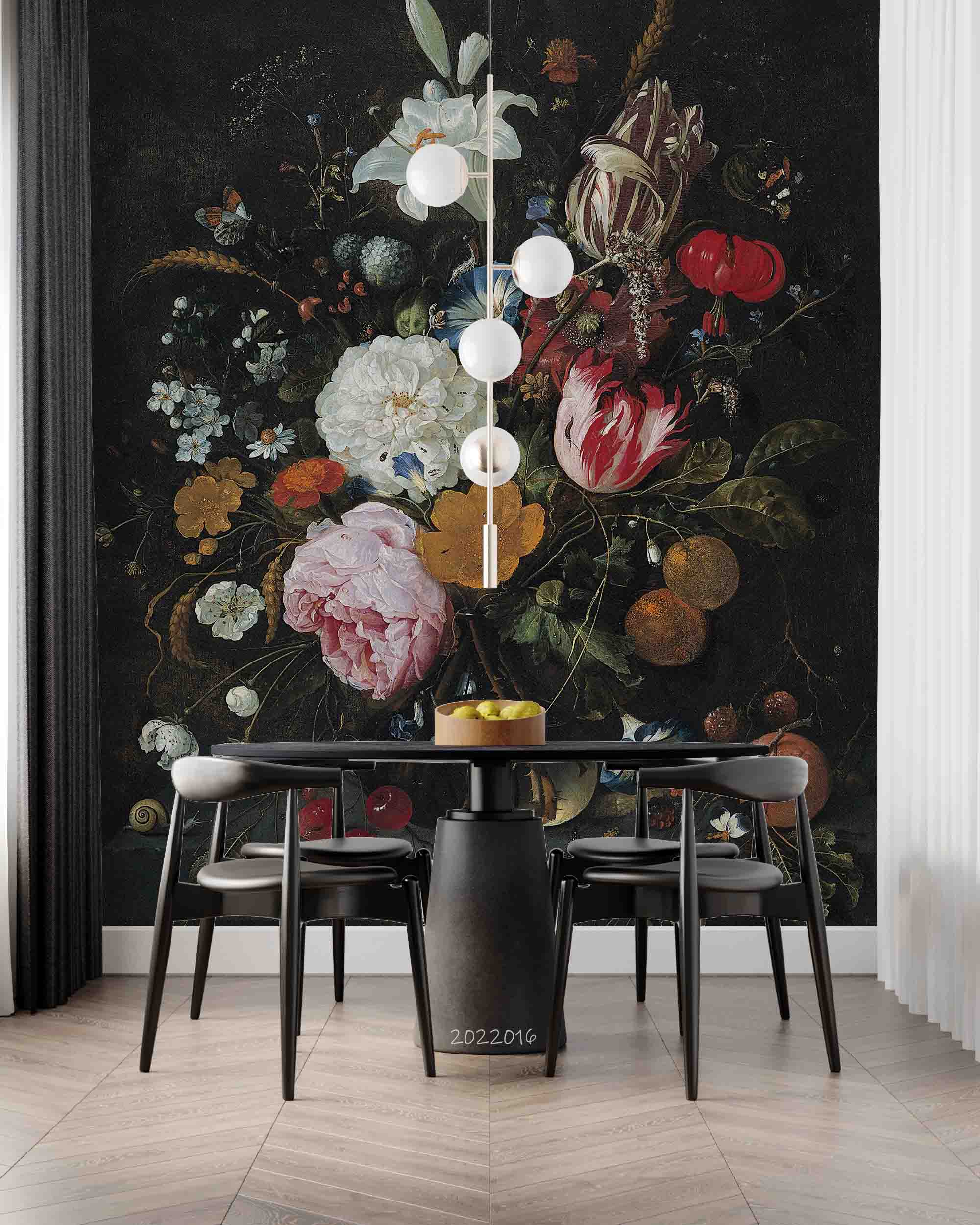 3D Oil Painting Colorful Floral Wall Mural Wallpaper GD 3001- Jess Art Decoration