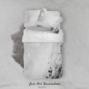 3D Ink And Wash Fluid Ripple Gray Quilt Cover Set Bedding Set Duvet Cover Pillowcase 49