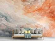 3D Abstract Damaskeen Wave Pink Wall Mural Wallpaper YXL 622