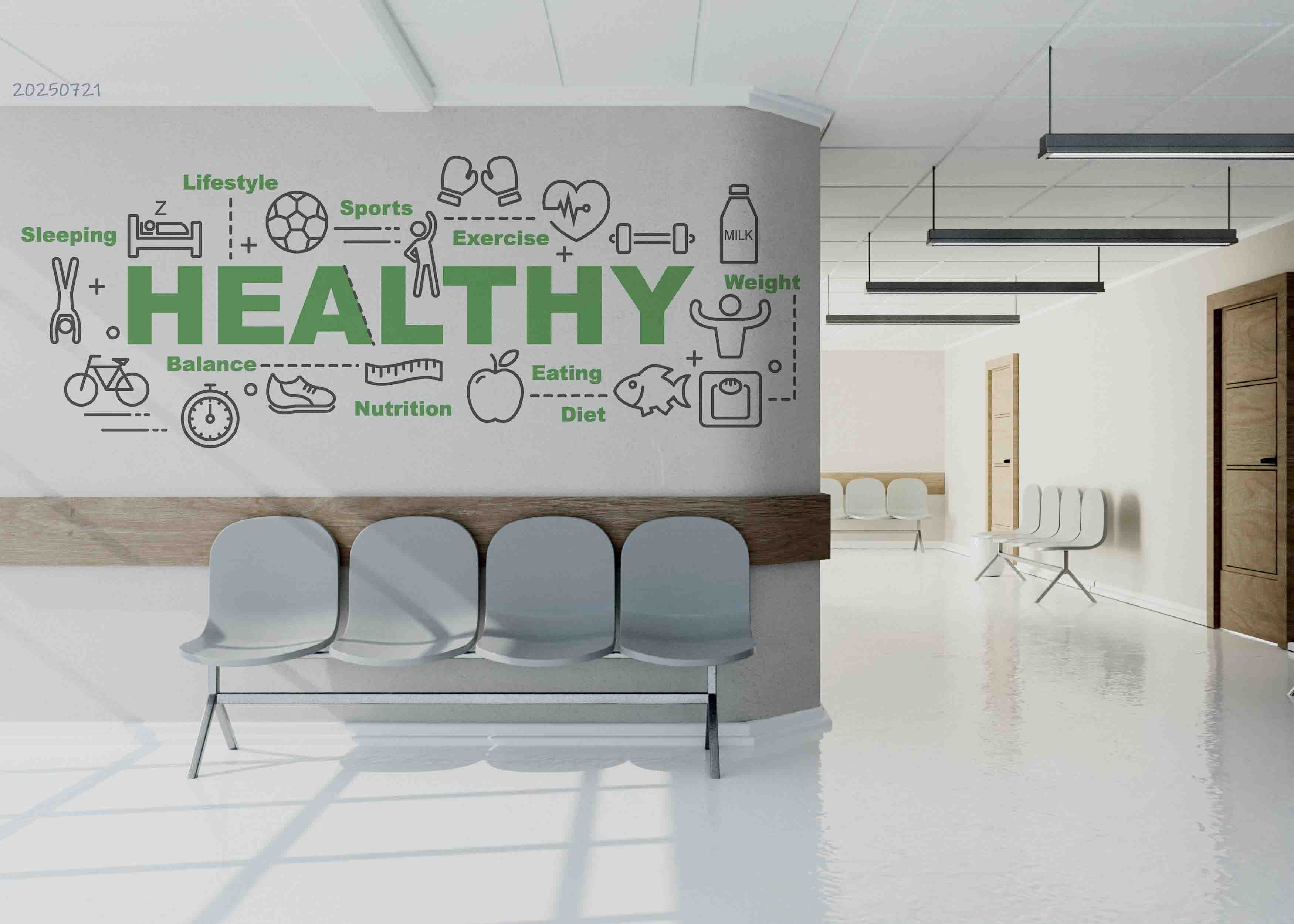3D Clinic Hospital Rehabilitation Center Health Wall Mural Wallpaper 15