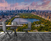 3D Architecture River Tree Mansion Cloud Sky Wall Mural Wallpaper YXL 3040