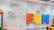 3D Play Centre Amusement Park Funfair Carnie Cartoon Animals Wall Mural Wallpaper 14