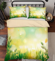 3D Floral Leaf Small Daisy Sunlight Quilt Cover Set Bedding Set Duvet Cover Pillowcase 319