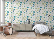 3D Abstract Green Graffiti Pattern Wallpaper Wall Mural Wall Decor Wall Art Wall Sticker Remoable Wallpaper