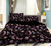 3D Moon Star Floral The Earth Quilt Cover Set Bedding Set Duvet Cover Pillowcase 604