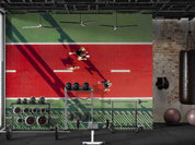 3D Gym Fitness Gymnasium Runway Wall Mural Wallpaper 33