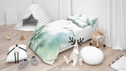 3D Ink And Wash Fluid Leaf Quilt Cover Set Bedding Set Duvet Cover Pillowcase 101