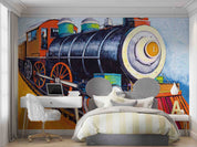 3D Vintage Locomotive Rails Wall Mural Wallpaper GD 4480- Jess Art Decoration