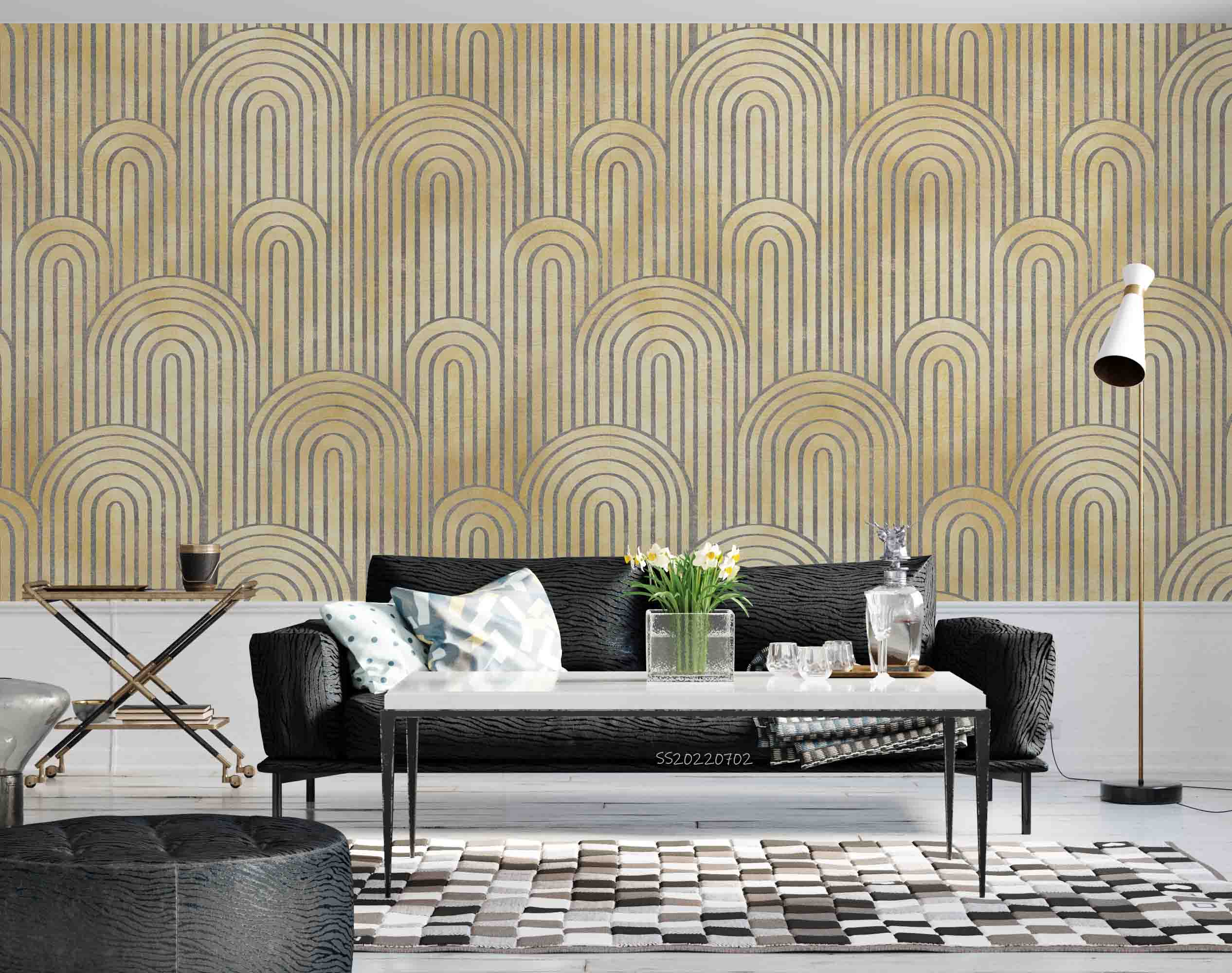 3D Abstract Geometric Pattern Background Wall Mural Wallpaper GD 5078- Jess Art Decoration