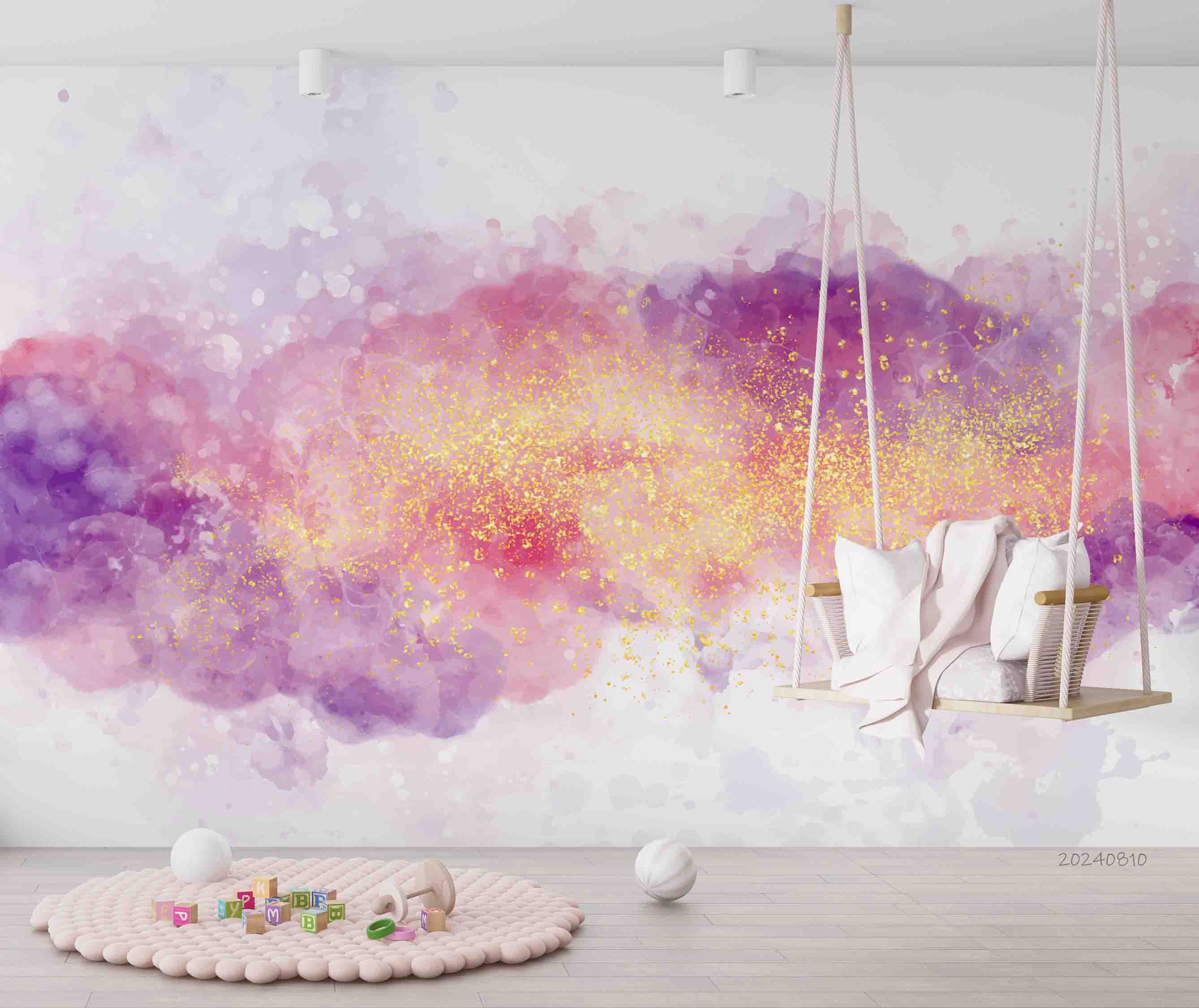 3D Abstract Damaskeen Fog Wall Mural Wallpaper YXL 155