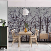3D Forest Tree Bird Bird's-Nest Wall Mural Wallpaper YXL 2646