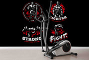 3D Poster Letter Weightlifting Man Ignis  Black Wall Mural Wallpaper YXL 81