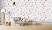 3D Floral Heronsbill White Wall Mural Wallpaper YXL 2267