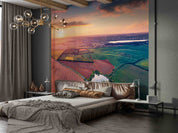 3D Hotel Inn Motel Hostel Resort Manor Scenery Sunrise Wall Mural Wallpaper 4