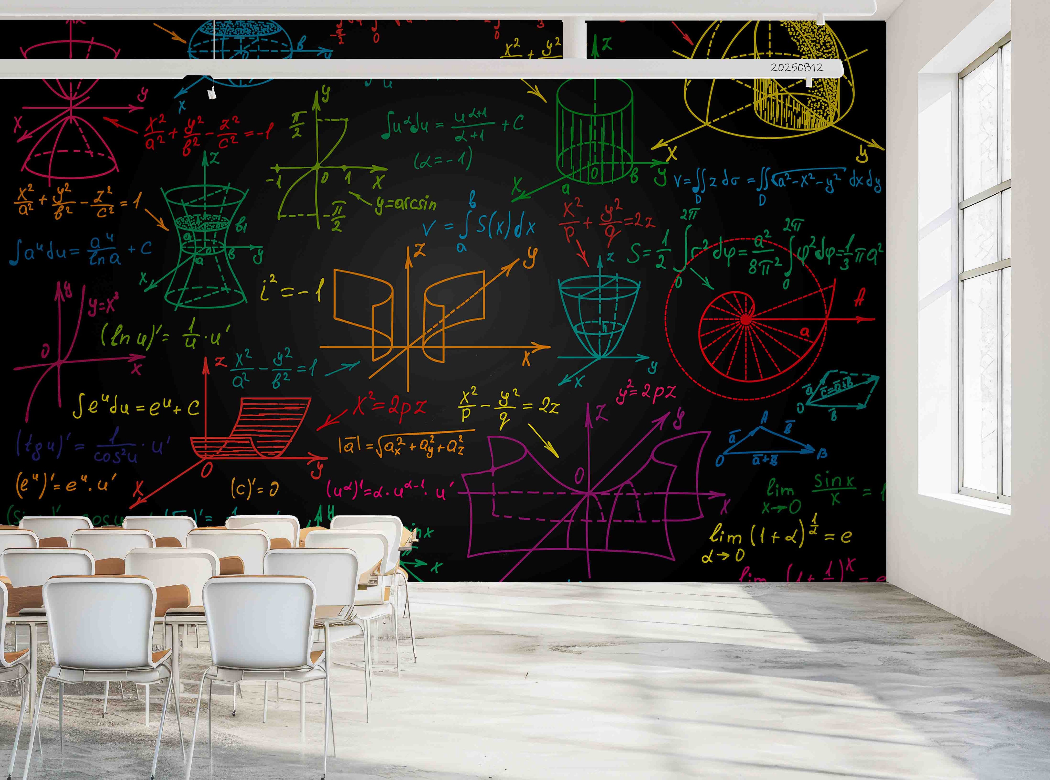 3D School STEM Science Lab Classroom Teaching Aid Math Wall Mural Wallpaper 29