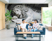 3D Embossed Lion Pattern Background Wall Mural Wallpaper GD 3760- Jess Art Decoration