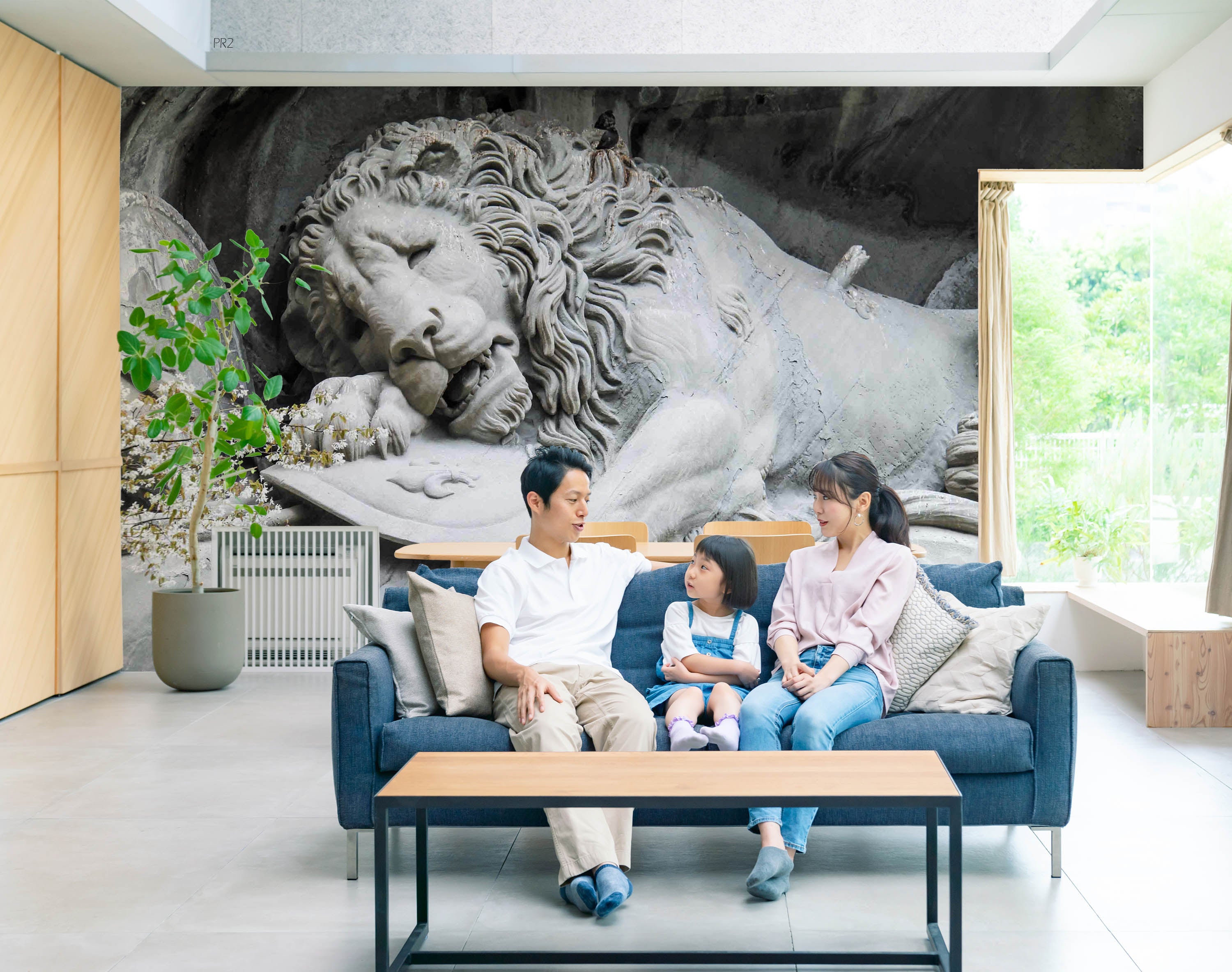 3D Embossed Lion Pattern Background Wall Mural Wallpaper GD 3760- Jess Art Decoration