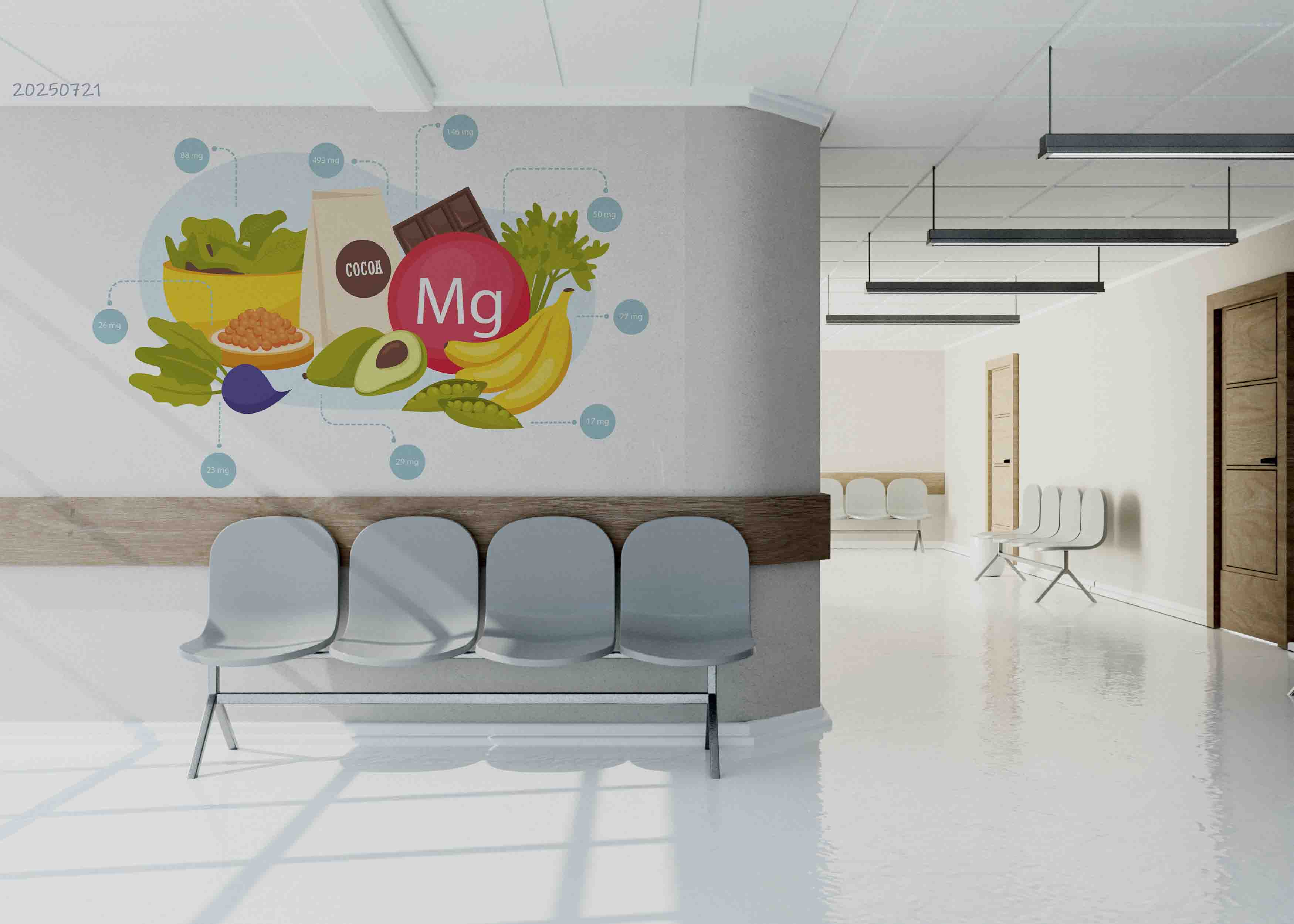 3D Clinic Hospital Rehabilitation Center Health Food Wall Mural Wallpaper 13